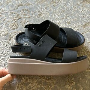 Crocs platform sandals